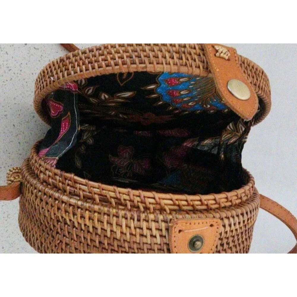 Made In Bali Rattan Crossbody Bag 8